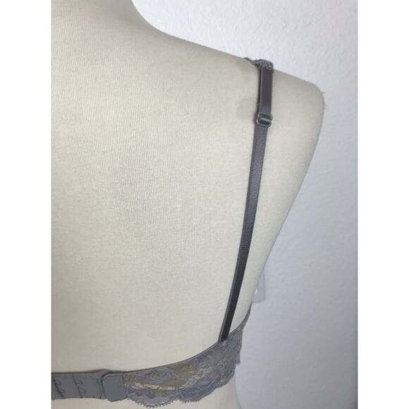 Victoria's Secret Lingerie Bra Floral Lace Underwire Semi Sheer - Picture 7 of 9